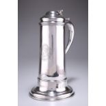 A LARGE GEORGE II SILVER FLAGON