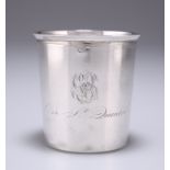 A FRENCH SILVER BEAKER