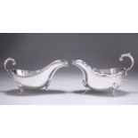 TWO GEORGE V SILVER SAUCE BOATS