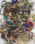 A LARGE QUANTITY OF COSTUME JEWELLERY