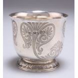 A VICTORIAN SILVER BEAKER CUP