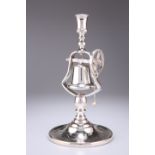 A VICTORIAN SILVER-PLATED TAVERN SERVICE CANDLESTICK