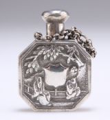 A CHINESE EXPORT SILVER SCENT FLASK