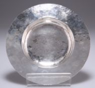 AN ARTS AND CRAFTS SILVER DISH