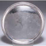 A SMALL GEORGE IV SILVER SALVER