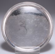 A SMALL GEORGE IV SILVER SALVER