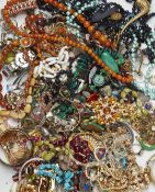 A LARGE QUANTITY OF COSTUME JEWELLERY