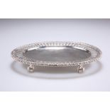 A SMALL VICTORIAN PIERCED SILVER SALVER