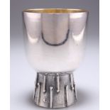 A MODERNIST SILVER-PLATED GOBLET