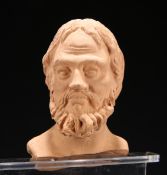 A TERRACOTTA HEAD OF A NOBLEMAN