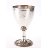 AN OLD SHEFFIELD PLATED GOBLET