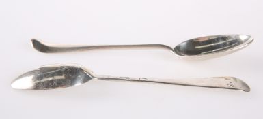 TWO DUBLIN SILVER TEASPOONS