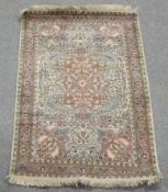 AN INDIAN KASHMIR PRAYER RUG