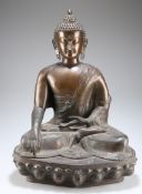 METAL SEATED FIGURE OF SUKOTHAI BUDDHA