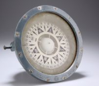 A WWII H. HUGHES & SON (HUSUN), DEAD-BEAT GIMBALED COMPASS