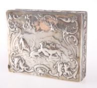 A CONTINETAL SILVER BOX