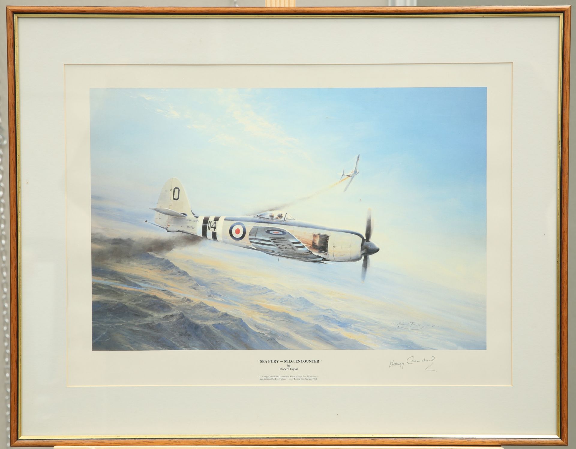 EIGHT VARIOUS PRINTS AND OTHER WORKS RELATING TO THE AIRFORCE - Image 2 of 8