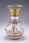 A SPANISH FAIENCE VASE