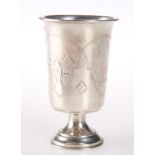 A CONTINENTAL SILVER KIDDUSH CUP