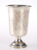 A CONTINENTAL SILVER KIDDUSH CUP