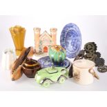 A QUANTITY OF CERAMICS AND OTHER ITEMS