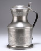 A LIDDED PEWTER FLAGON