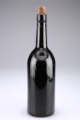 A 1977 Grahams Port bottle, of dark brown glass, 30cm high