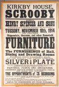 KIRKBY HOUSE, SCROOBY SALE POSTER