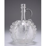 A BULBOUS CONTINENTAL FLAGON, CIRCA 1820