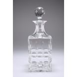 A "MANHATTAN" SAINT LOUIS SIGNED CRYSTAL DECANTER AND STOPPER