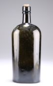 A GREEN/BROWN GLASS BOTTLE BY W & A GILBEY LTD