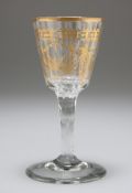 A GEORGIAN WINE GLASS, CIRCA 1785