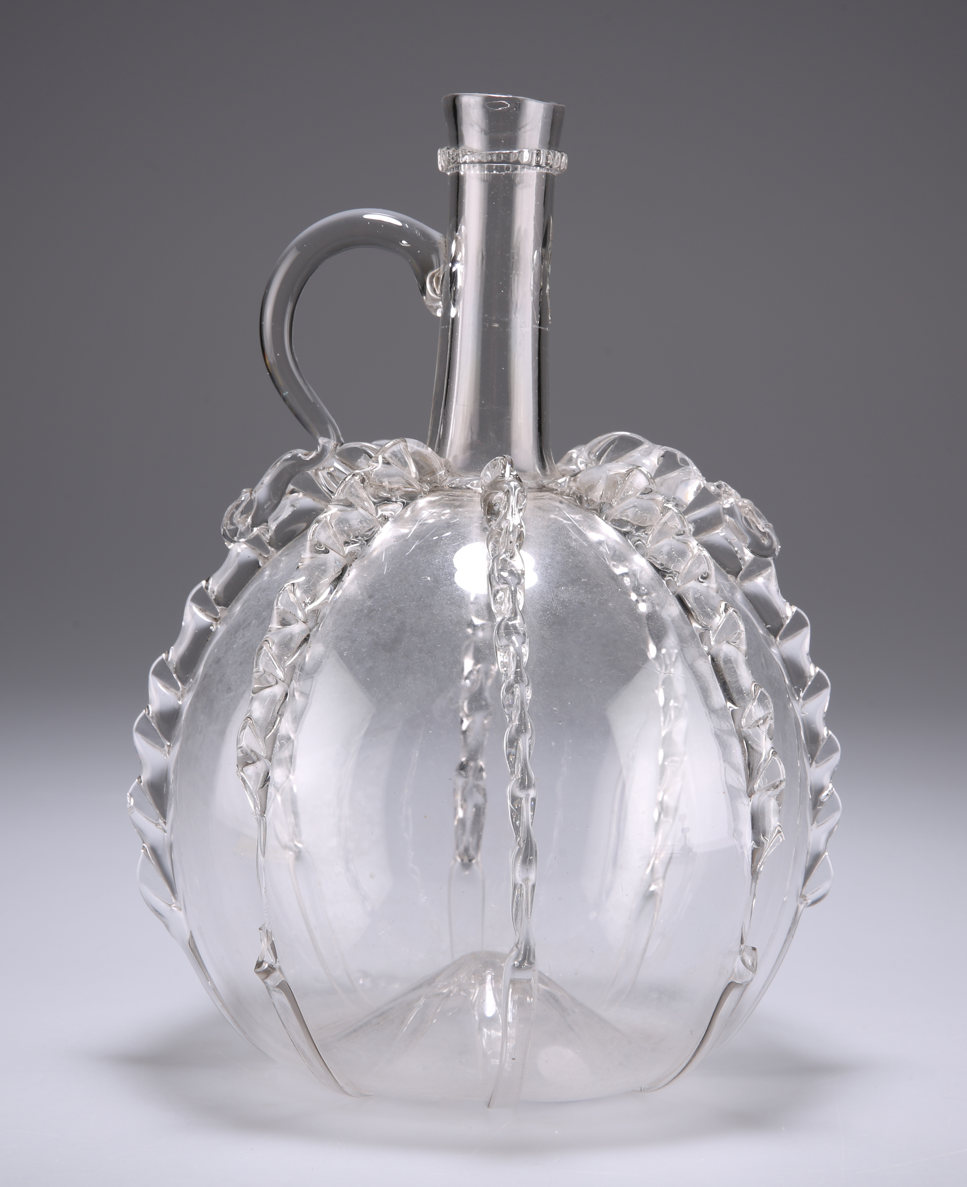 A BULBOUS CONTINENTAL FLAGON, CIRCA 1820 - Image 2 of 2