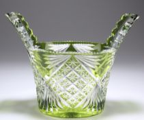 A BOHEMIAN CUT-GLASS PIGGIN