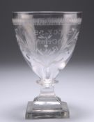 A 19TH CENTURY GLASS RUMMER