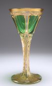 A LARGE CONTINENTAL GLASS GOBLET, CIRCA 1880