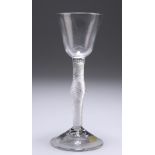 AN 18TH CENTURY WINE GLASS