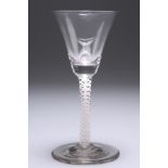 AN OPAQUE TWIST WINE GLASS, CIRCA 1760