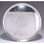 AN OLD SHEFFIELD PLATE SALVER, CIRCA 1790