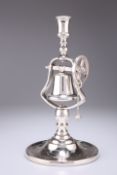 A VICTORIAN SILVER-PLATED TAVERN SERVICE CANDLESTICK