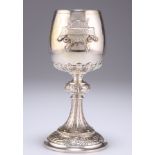 A CONTINENTAL WHITE-METAL GOBLET