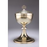 A LARGE ELIZABETH II SILVER-GILT CHALICE AND COVER