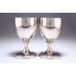 A PAIR OF OLD SHEFFIELD PLATE GOBLETS, CIRCA 1790