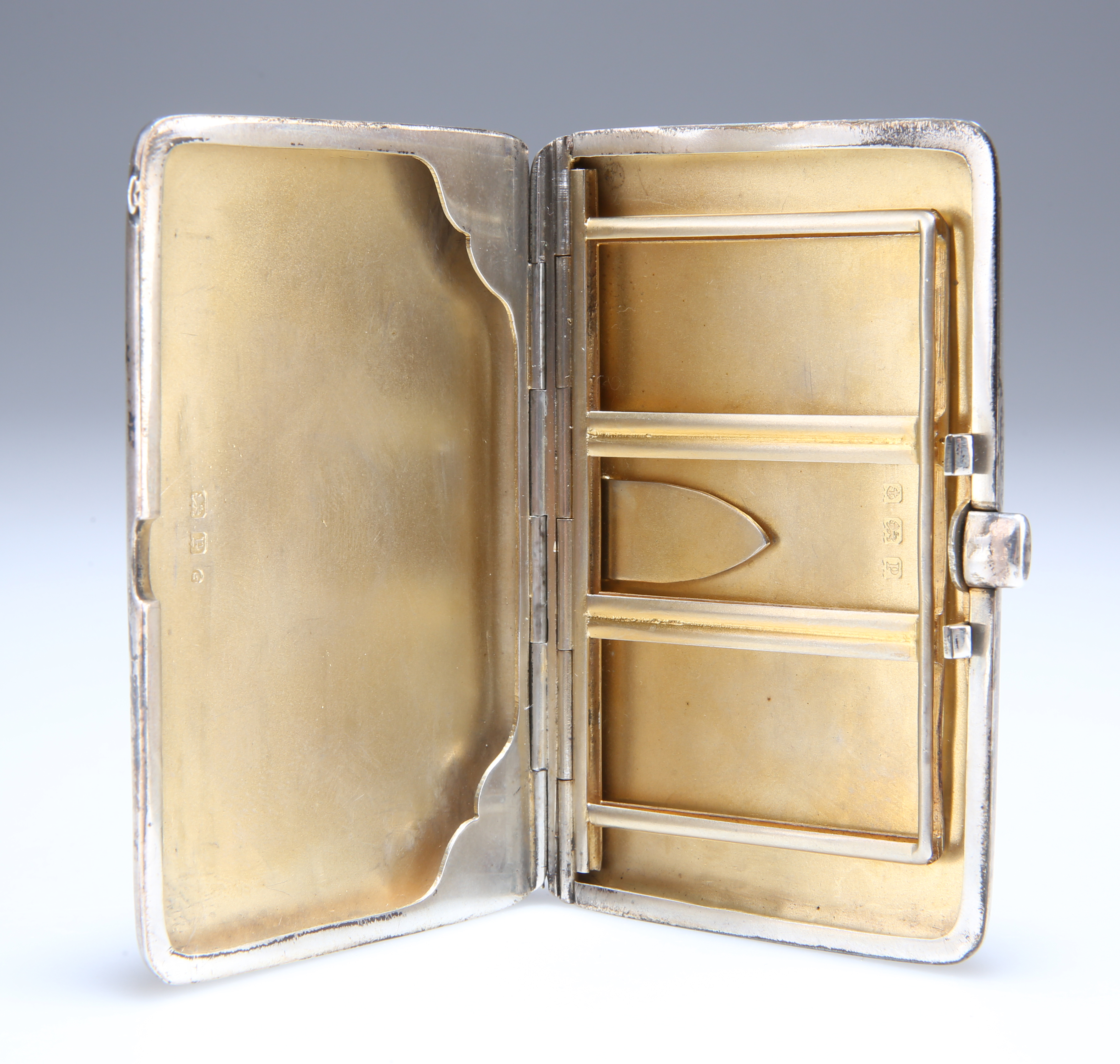 A RARE GEORGE VI SILVER STAMP AND CARD CASE COMBINATION - Image 2 of 3