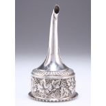 A GEORGE IV SCOTTISH SILVER WINE FUNNEL