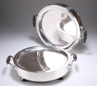 A PAIR OF OLD SHEFFIELD PLATE WARMING DISHES