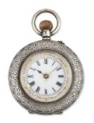 SILVER PENDANT WATCH