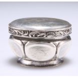 A RUSSIAN SILVER BOX AND COVER