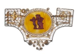 A LATE 19TH/EARLY 20TH CENTURY BROOCH