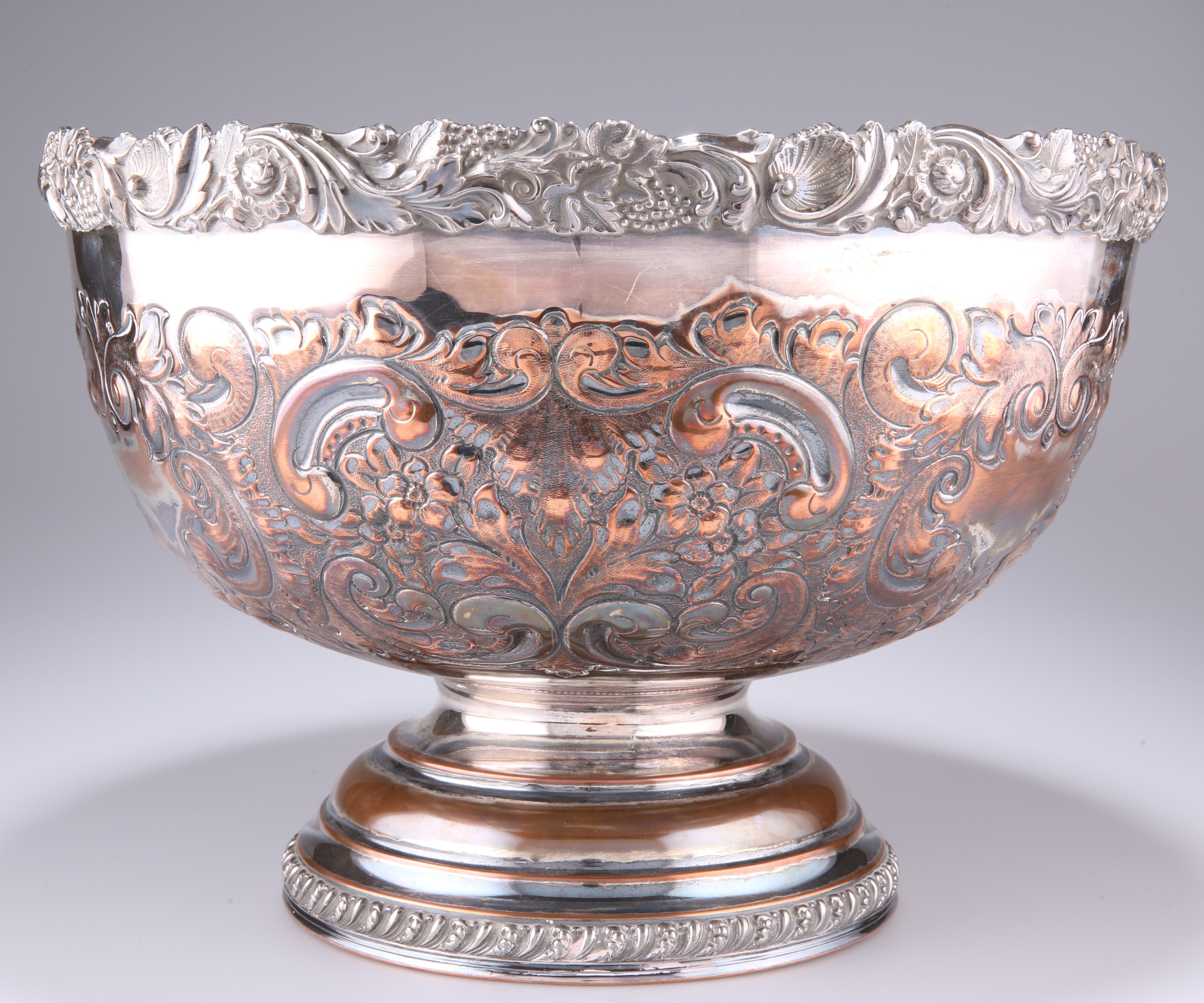 A SILVER-PLATED PUNCH BOWL - Image 2 of 2